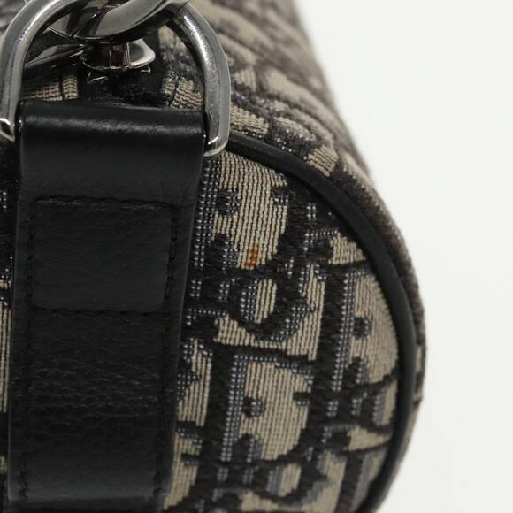 DIOR Trotter Canvas Oblique Shoulder Bag Blue - Picture 6 of 14